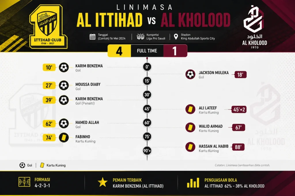 Linimasa Al Ittihad vs Al Kholood