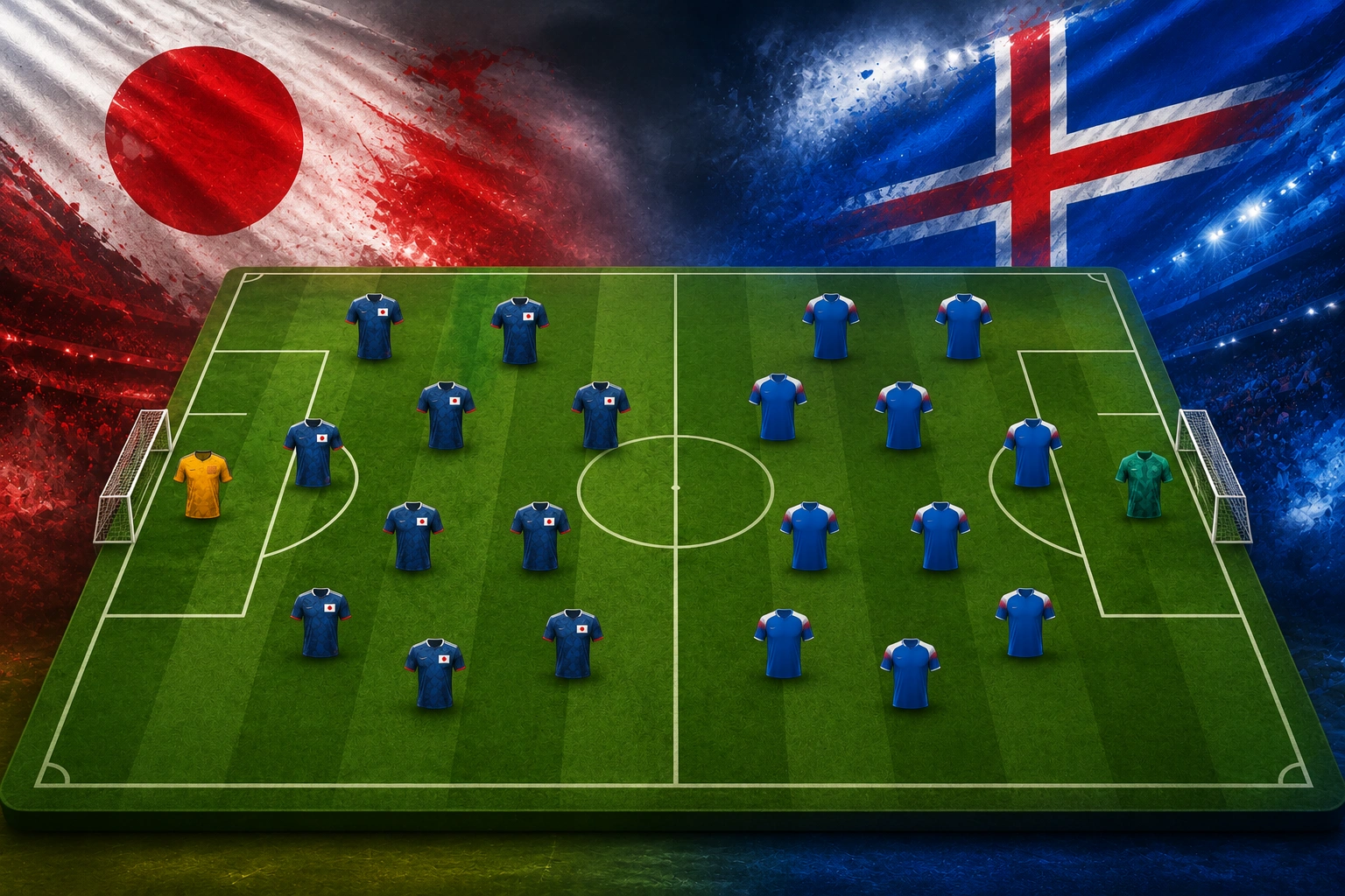 Pertandingan Persahabatan Japan vs Iceland