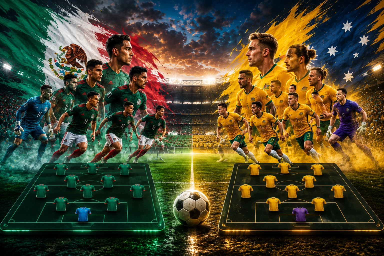 Pertandingan Persahabatan Mexico vs Australia