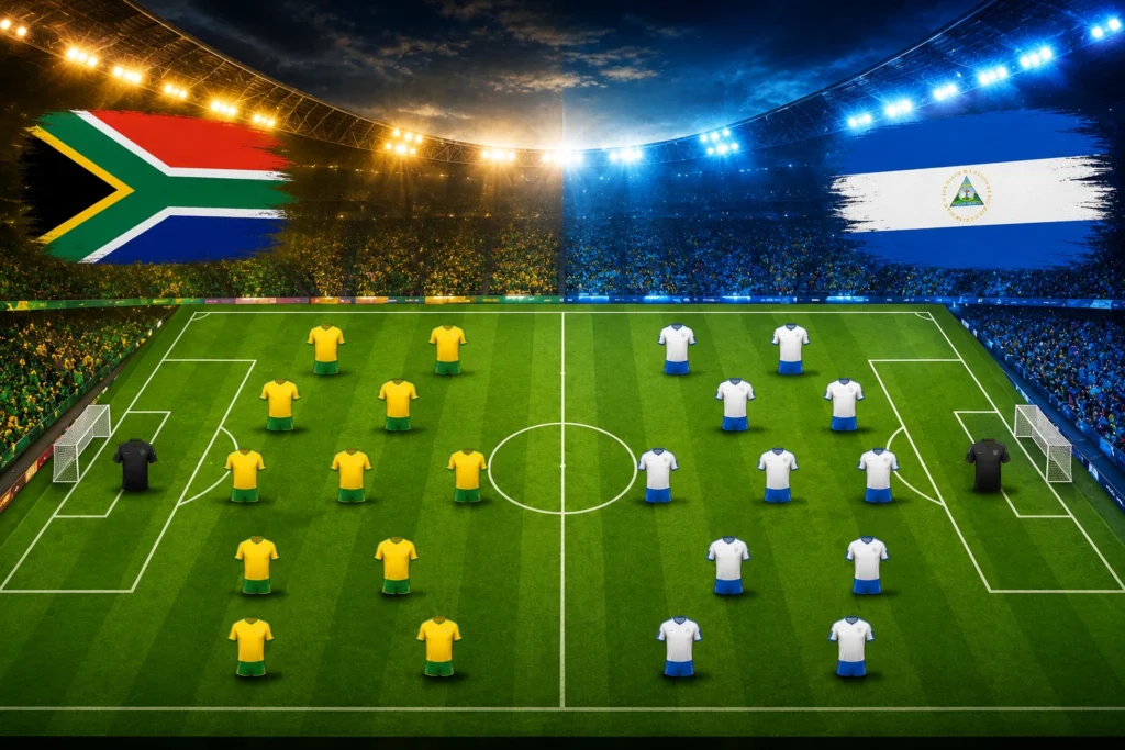 Pertandingan Persahabatan South Africa vs Nicaragua