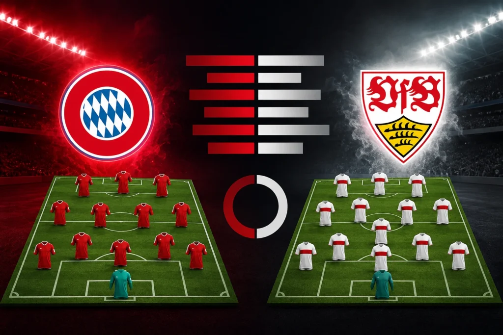 Statistik dan Susunan Pemain Bayern Munich vs Stuttgart