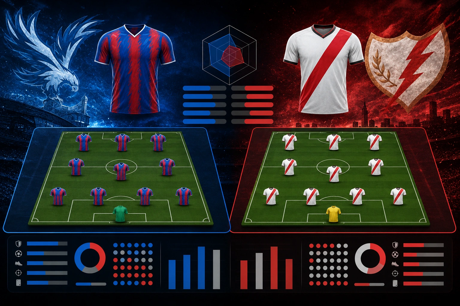Statistik dan Susunan Pemain Crystal Palace vs Rayo Vallecano