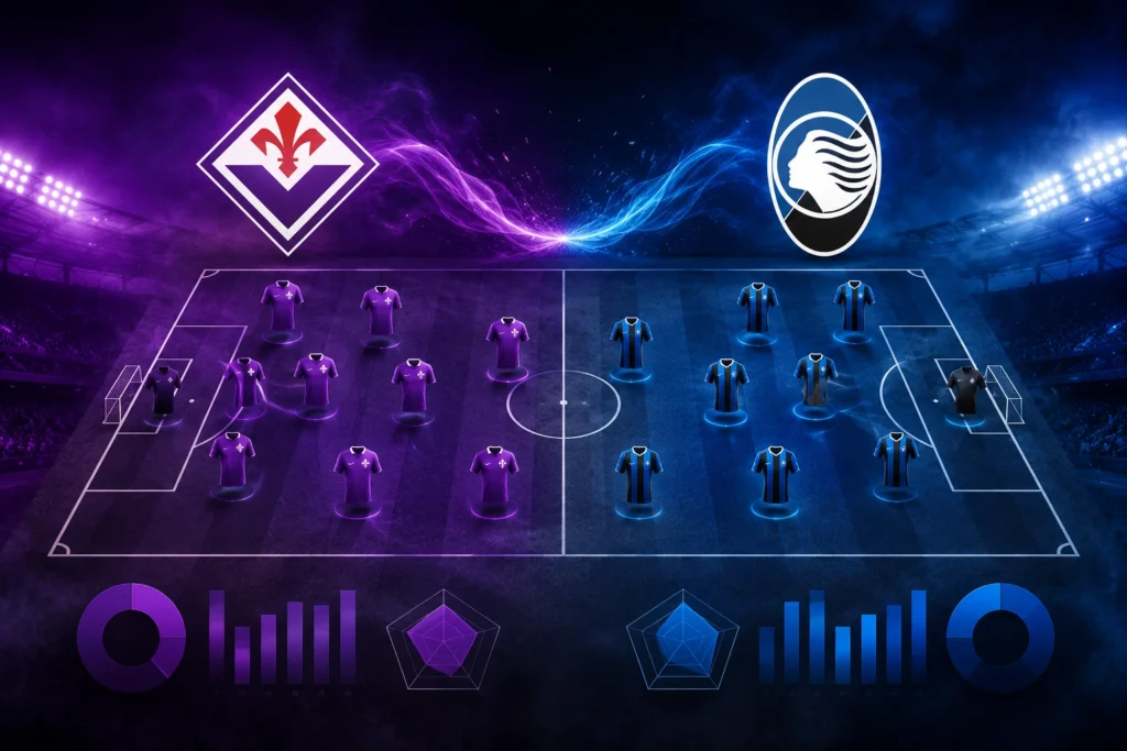 Statistik dan Susunan Pemain Fiorentina vs Atalanta BC