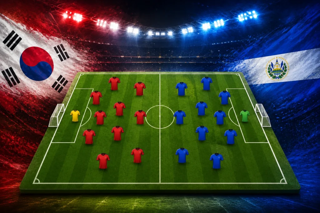 Pertandingan Persahabatan South Korea vs El Salvador