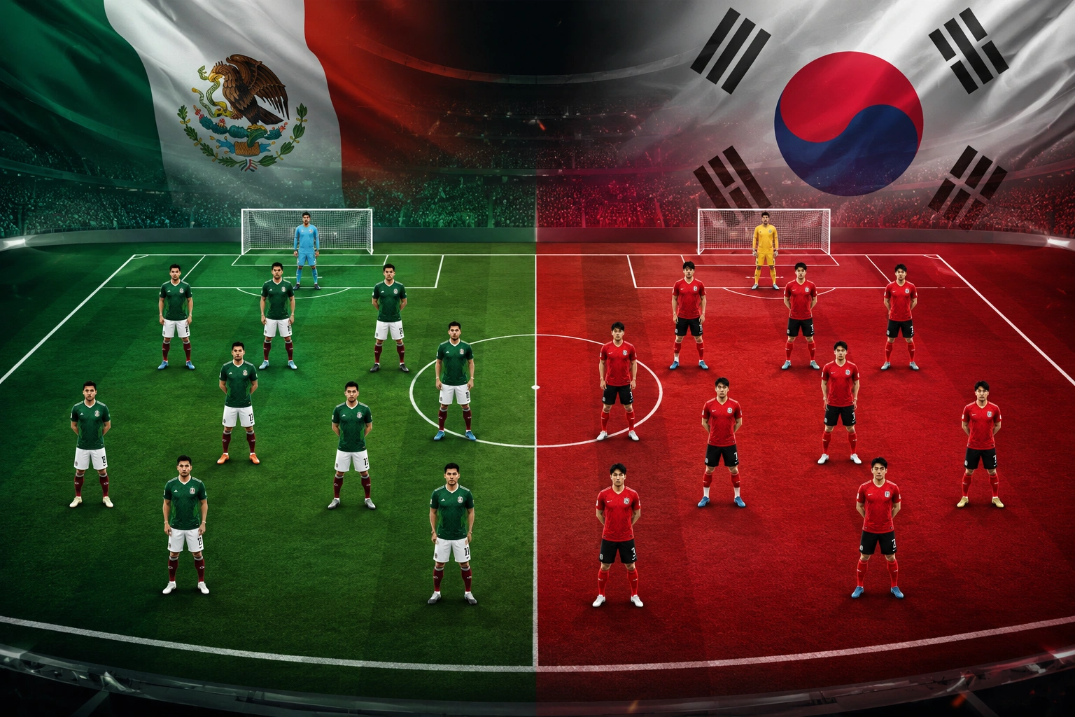 Prediksi dan Susunan Pemain Mexico vs South Korea