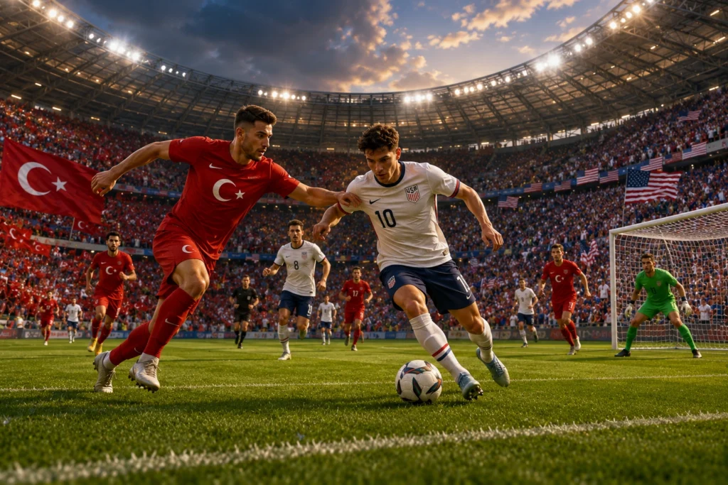 Susunan Pemain dan Prediksi Skor Turkey vs USA