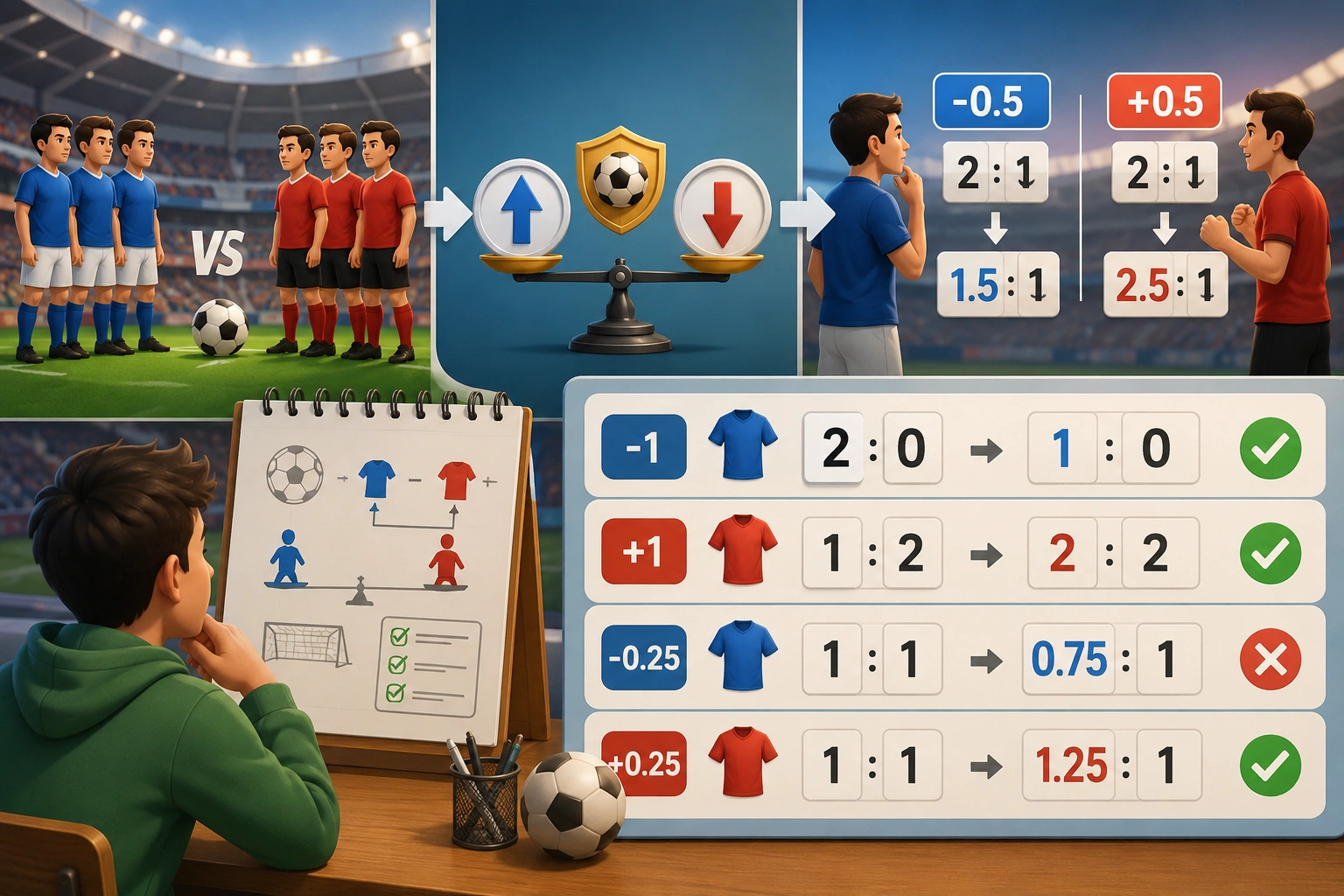 cara hitung handicap bola